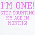thumbnail image 2 of CafePress - Im One Stop Counting My Age In Months Body Suit - Baby Light Bodysuit, Size Newborn - 24 Months, 2 of 4