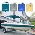 thumbnail image 2 of AA Products 3 Bow Bimini Top Cover Sun Shade Boat Canopy Waterproof Includes Storage Boot with Aluminum Frame, 46" Height with Rear Support Poles, 6'L x 46" H x 54"-60" W, Dark Green, 2 of 7