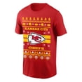 thumbnail image 1 of NFL Kansas City Chiefs Chiefs Ugly Xmas Red Large T-Shirt, 1 of 2