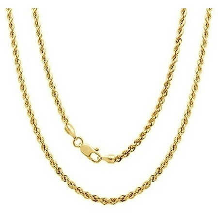 A 14kt Yellow Gold Rope Chain, 18