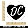 thumbnail image 2 of DC District of Columbia in Heart Self-Inking Rubber Stamp Ink Stamper - Blue Ink - Large 1-1/2 Inch, 2 of 7