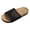 Black, variant on Women's Platform Wedge Sandals Open Toe Lightweight Cork Mules for Summer Casual Vacation Walking Slides Slippers White Size 6.5