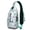 Greenish-blue-28, variant on Cute Bee Print Sling Backpack, Lightweight Crossbody Daypack with Honeycomb and Bumble Bee Cartoon Pattern, Honeybee Lover Gift Design, Anti-theft Travel Bag for Bee Lovers, Outdoor, Gym, Daily Use