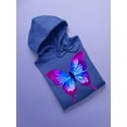 thumbnail image 3 of Butterfly Purple Hoodie Women -SPIdeals Designs, Female 5X-Large, 3 of 4