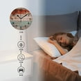 thumbnail image 3 of Non-Ticking Silent Wall Clocks Personalized Analog Round Clock Battery Operated Clocks Decorative for Kitchen,Office-Colorful Rustic Wooden With Distressed Wooden(10inch), 3 of 4