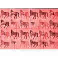 thumbnail image 1 of Ahgly Company Indoor Rectangle Abstract Red Modern Area Rugs, 2' x 5', 1 of 4