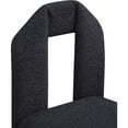 thumbnail image 4 of Meridian Furniture Bennett Black Boucle Fabric Dining Chair (Set of 2), 4 of 8
