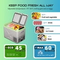 thumbnail image 6 of Alpicool XD55 Portable Fridge 12 Volt Car Refrigerator 42 Quart Fast Cooling Freezer for Fishing, Camping, RV, Truck, Boat-12/24V DC, 6 of 7