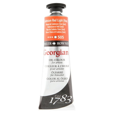 UPC: 0000050601288 | Daler-Rowney Georgian Oil Color  38ml Tube  Cadmium Red Light