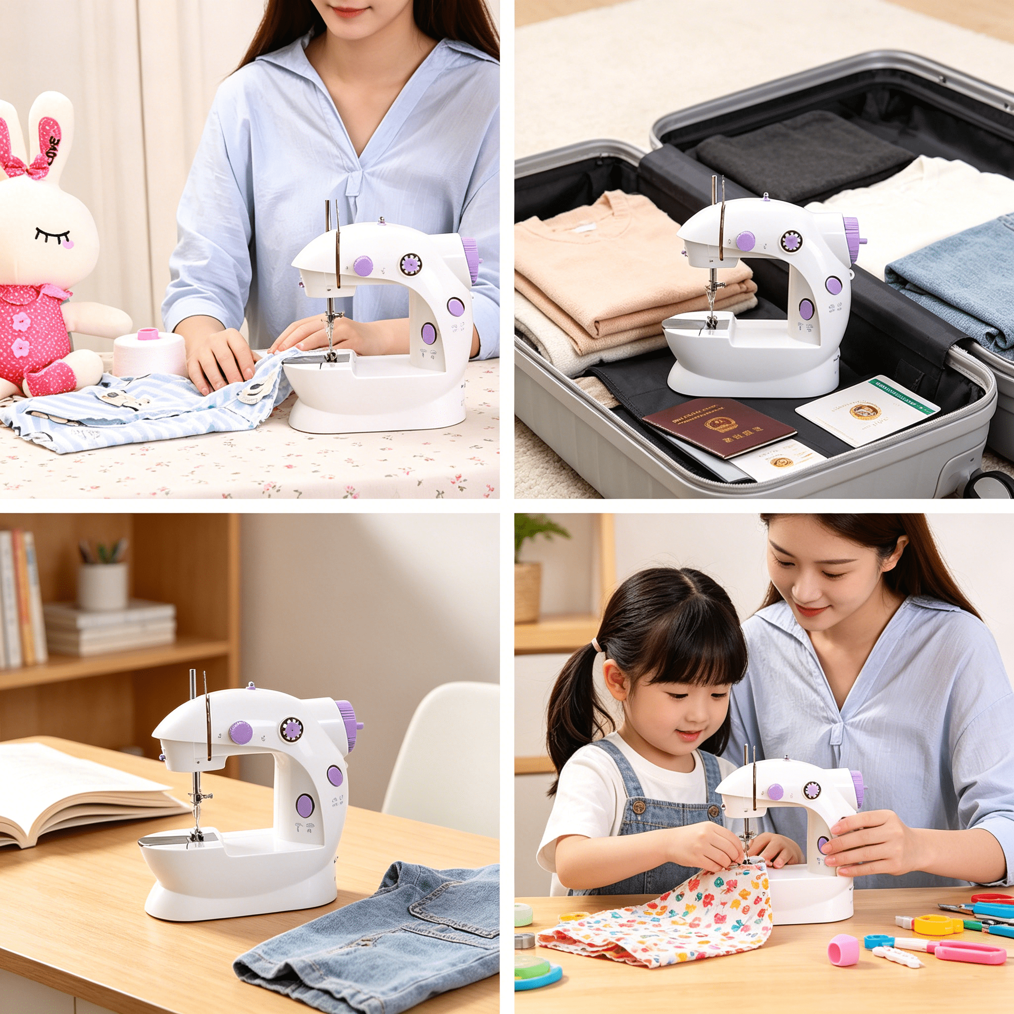 CURYMAY 2026 New Portable Sewing Machine for Sew Beginners,For Travel,Electric Crafting Speed Crafting Mending Machine,Sewing Industrial Machine,Electric Crafting Mending Machine Travel Automatic