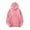 Pink, variant on BADHUB Men's Waffle Pullover Hoodies Casual Long Sleeve Sweatshirt Solid Color Drawstring Hooded Pullover Big & Tall Sweatshirt for Unisex Holiday Deals S-5XL