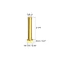 thumbnail image 2 of Unique Bargains Brass Hex Bolts, 3/8-16x2-1/4' 2 Pack Fully Thread Grade 4.8 Machine Screws, 2 of 4