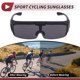 thumbnail image 3 of Gafas de motocicleta únicas 1 Pc, gafas de sol ciclismo de tri-acetato de celulosa PC, lente gris oscuro, marco negro, 3 of 6