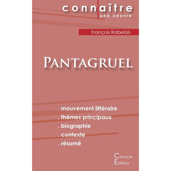 Fiche de lecture Pantagruel de François Rabelais (Analyse littéraire de référence et résumé complet), (Paperback)