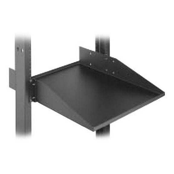 Ortronics Equipment Shelf, Solid, 19 in Mounting, 21.75 in D