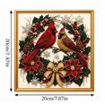 thumbnail image 6 of Christmas Cardinal Diamond Painting Kit, DIY Pearl Rhinestone Crafting Set, Festive Wreath Pair‑Cardinal Art, Pearl Textured Effect Kit for Holiday Housewarming Gift, 6 of 6