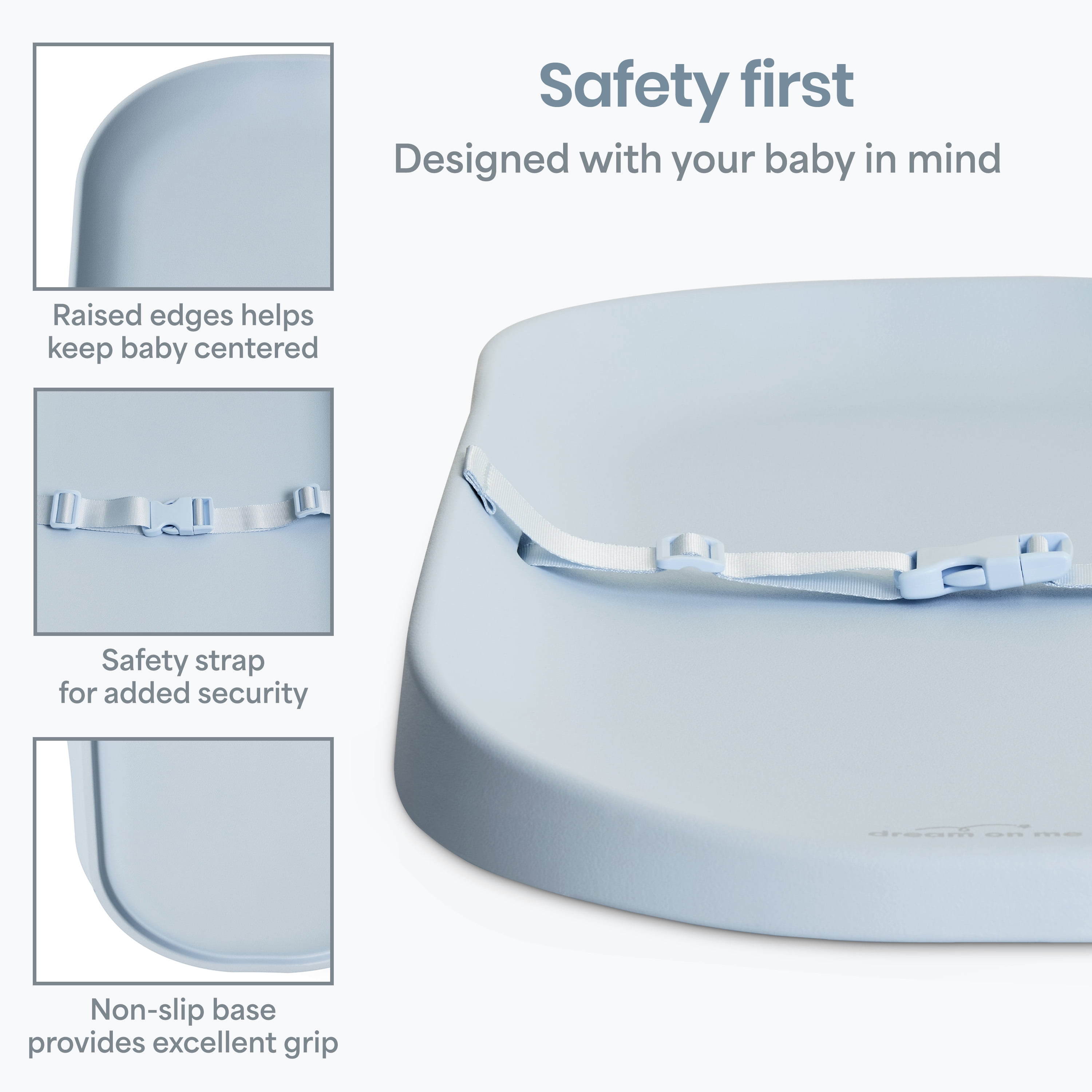 Dream On Me Lotti Love Changing Pad, Raindrop Blue