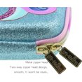 thumbnail image 3 of Nuevo estuche de lápices de unicornio para mujer, material de bordado con apliques para estudiantes, caja de lápices grande Kawaii, suministros escolares, estuche de lápices cosmético bonito (unicornio bordado rosa ER, 3 of 5