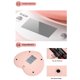 thumbnail image 3 of Cateissary Báscula electrónica de cocina compacta ABS con sensores de alta precisión para mediciones precisas Electrodomésticos 1 g/5 kg, 3 of 6