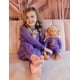 thumbnail image 3 of Pijama Leveret para niña y muñeca de algodón con forma de pata de perro, color morado, 3 of 6