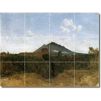 Ceramic Tile Mural-Jean Corot Landscapes Painting 301. 17" w x 12.75" h using (12) 4.25 x 4.25 ceramic tiles