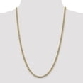 thumbnail image 2 of 14K Rhodium Plated Yellow Gold 4.3mm Semi-solid Pav� Curb Chain 16 Inch, 2 of 6