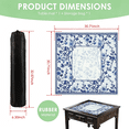 thumbnail image 4 of American Mahjong Mat with Rules, 31" Square Non-Slip Rubber Table Cover, Silent Noise-Reducing Gaming Mat for Mahjong, Card Games, Dominoes, Easy Storage Roll-Up Design, 4 of 9