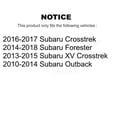 thumbnail image 2 of Front Rear Suspension Link Kit for Car Subaru Forester Outback XV Crosstrek - Left Right Side (Driver Passenger) K72-100797, 2 of 2