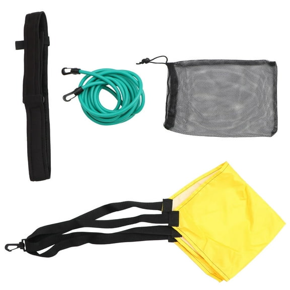 OUNONA  Swim Resistance Training Belt Parachute for Kids Child Green