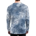 thumbnail image 3 of JGNGSHN Long Sleeve Shirts for Men, Regular-Fit Waffle Henley Tops Big & Tall Mens Gradient Fall Clothes, 3 of 4