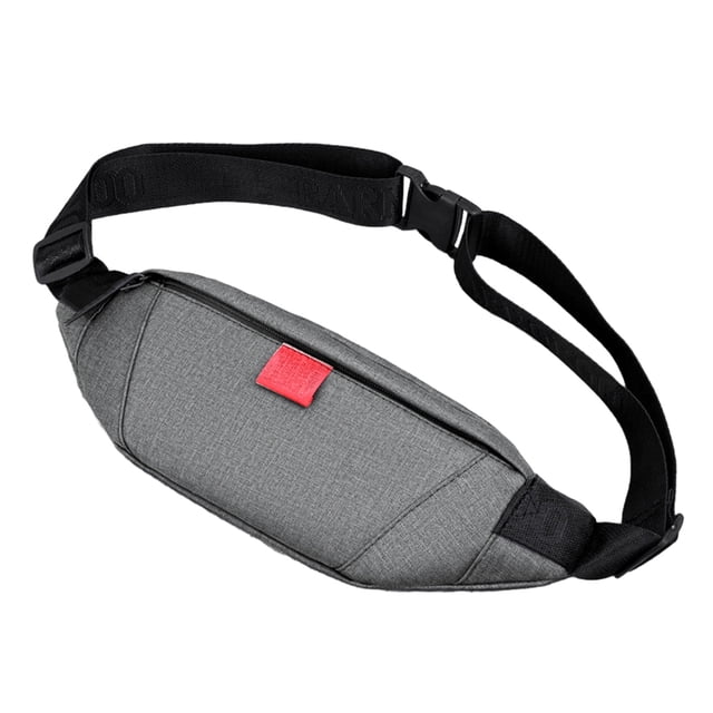 Bolso informal, riñonera, bolso de mensajero para hombre, bolso de pecho multifuncional, bolso para teléfono móvil para hombre, gris