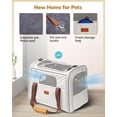 thumbnail image 4 of Three Tree Cat Carrier - Cat Carrier Soft for Medium or Large Cats up to 20lbs, with Dual-Sided Cushion, Secure Buckle and Foldable Bowl, Dog Carriers for Small Dogs, 4 of 10