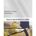 thumbnail image 6 of 4th of July RV Awning Sun Shade Screen 9'X7' Bald Eagle Mesh Sunscreen Patriotic American Flag Awning Shade Screen with Zipper UV Blocker Completed Kits Outdoor Canopy for RV Motorhome Camper Travel, 6 of 7