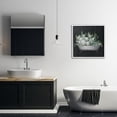 thumbnail image 3 of Stupell Industries Floral Bath on Black Typography Painting White Framed Art Print Wall Art, 24 x 24, 3 of 10