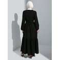 thumbnail image 4 of Black - Crew neck - Unlined - Modest Dress - Refka, 4 of 5