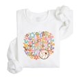 thumbnail image 4 of Trendy Volleyball Sweatshirt School Pride Retro Sweater for Adults and Teens White Sweatshirt Adult Small, 4 of 4