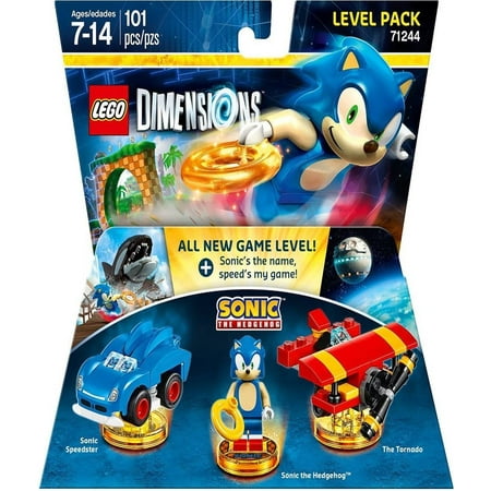 Sonic the Hedgehog Level Pack - LEGO Dimensions, through LEGO Nintendo Goonies 71244 iconic Pro World PS4 PS3 his Rings Blur action speeds Pack including is Non.., By Warner Home Video - Games