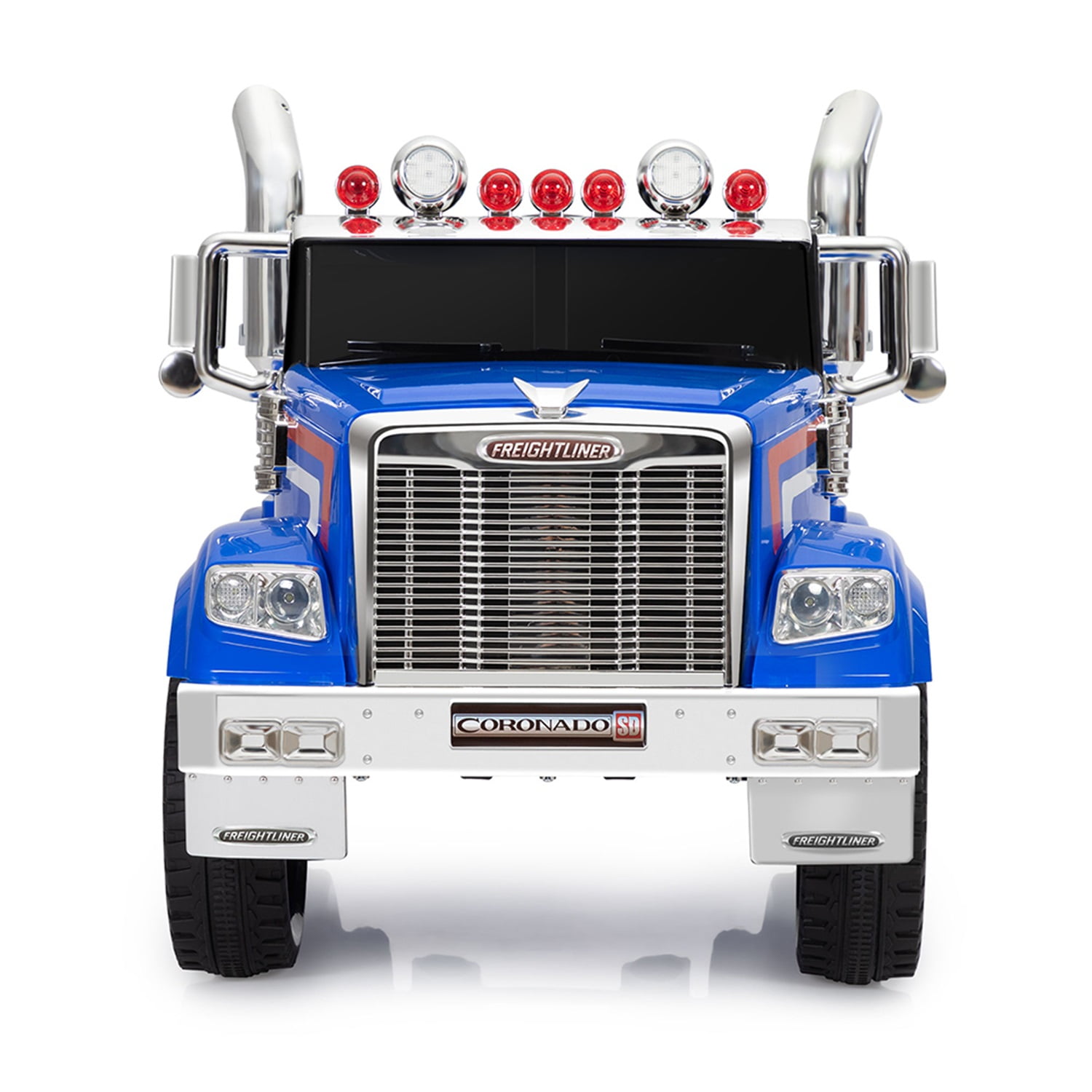CIPACHO Kids Battery 12V Ride On Electric Car Toy, Optimus Prime Truck with Remote Control, Transformers Die-Cast Vehicle, Music, Rear Loader, Blue