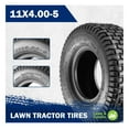 thumbnail image 2 of 2 Pcs 11x4X5 11x4.00-5 Turf Tire for Lawn & Garden Golf Cart Mower, P512 LRA, 2 of 7