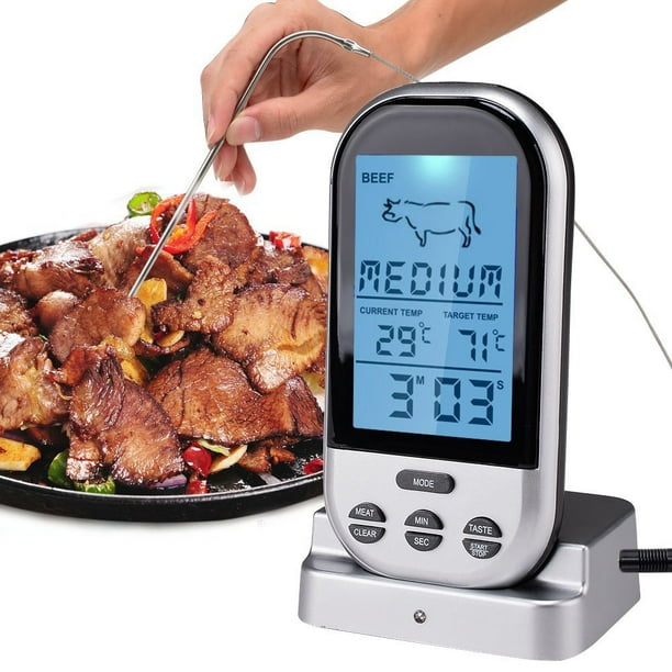 Électronique numérique Lcd Thermomètre alimentaire Sonde Bbq