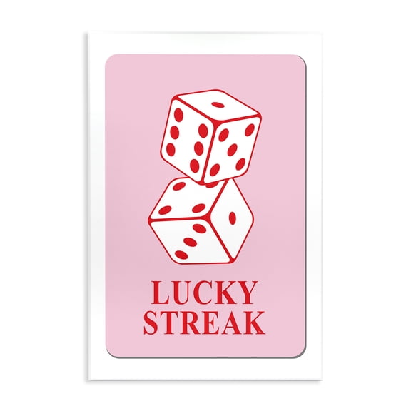 Stupell Industries Modern Lucky Streak Dice Wall Plaque Art, 10 x 15, by Martina Pavlova