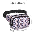 thumbnail image 4 of Kdxio record rock music Skull Crossbody Double Layer Waist Bag Belt Bag for Unisex Fanny Pack Fashion Waist Packs for Hiking Running Shopping Traveling, 4 of 9