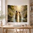 thumbnail image 5 of River Baptism Scene Tapestry Wall Hanging, 5 of 7