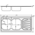 thumbnail image 4 of vidaXL Kitchen Sink Undermount Sink with Strainer Stainless Steel Sink Silver, 4 of 23