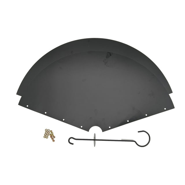 kurtrusly Easy Installation Squirrel Baffle - Waterproof And Rust-resistant Wrapping Around Squirrel Hook style 18 inches 1Set