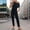 34#Black, variant on Women's Fashion Solid Color Off Shoulder Mid Waist Non Elastic Jumpsuit Compression Leggings Women Women's Ultra Thin Stretch Short Leggings
