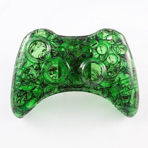 Gedetailleerd waterstof heden Clear Green Zombie Custom Controller Shell for XBOX 360 - Walmart.com