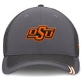 thumbnail image 2 of Men's Fanatics Gray Oklahoma State Cowboys Clincher Flex Hat, 2 of 5