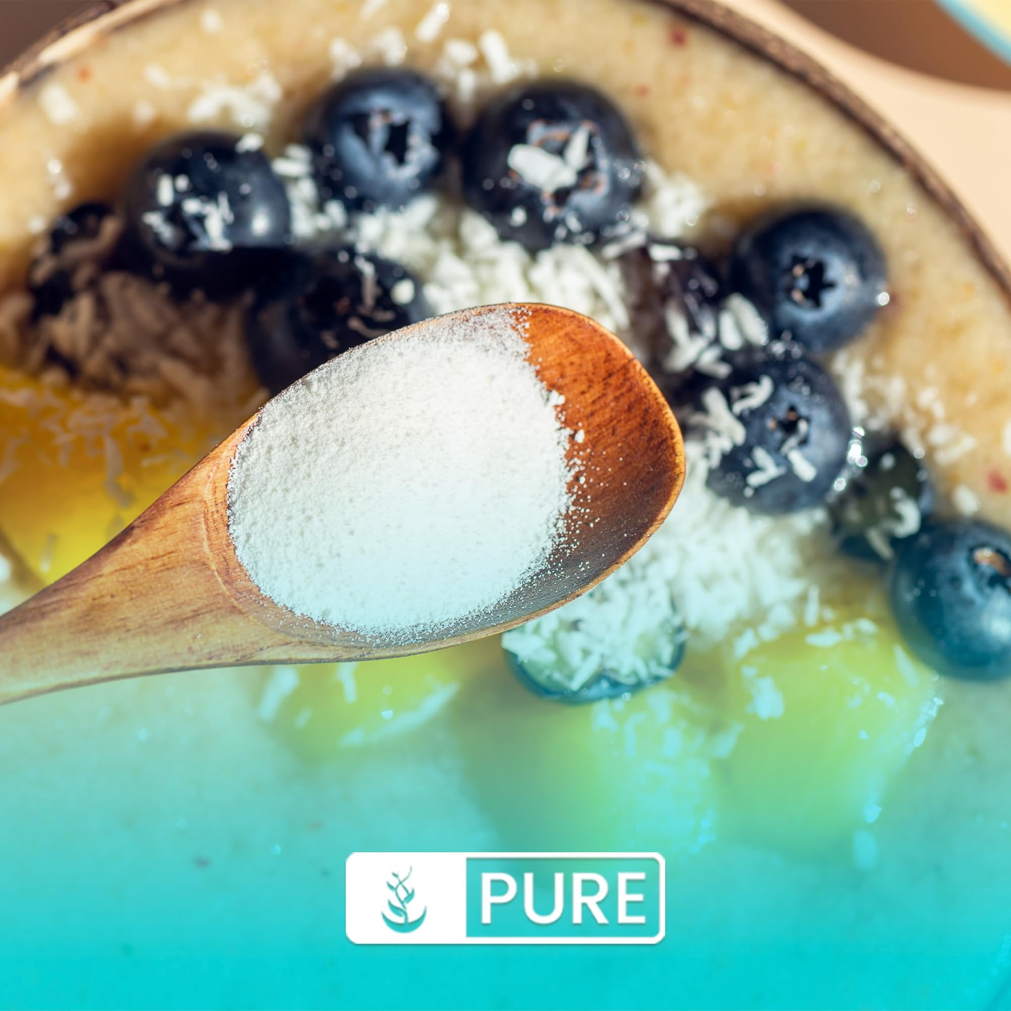 Pure Original Ingredients Marine Collagen Powder 1 lb Natural & Unflavored, Protein Peptides, Resealable Bag
