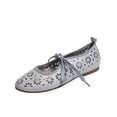thumbnail image 2 of DIVVce Floral Cutout Mary Jane Flats For Women Closed Toe Slip On Comfortable Casual Summer Footwear, 2 of 8